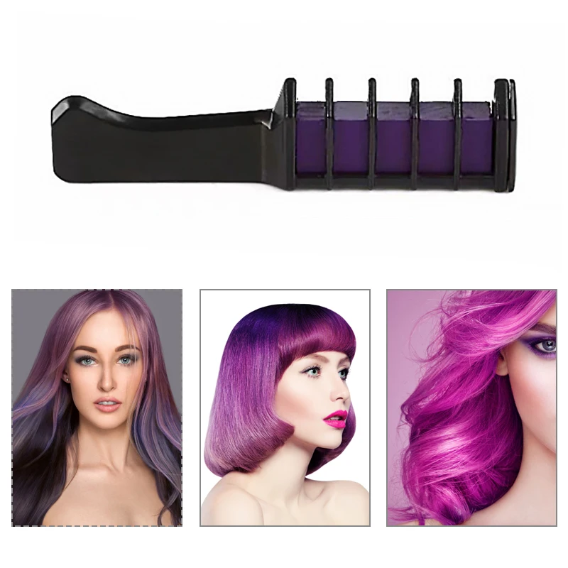 

Temporary Hair Pro Mini Chalks Crayons 6 Colors for For Hair Multicolor Color Dye Hair Dye Comb Hair Care Styling Tools TSLM2