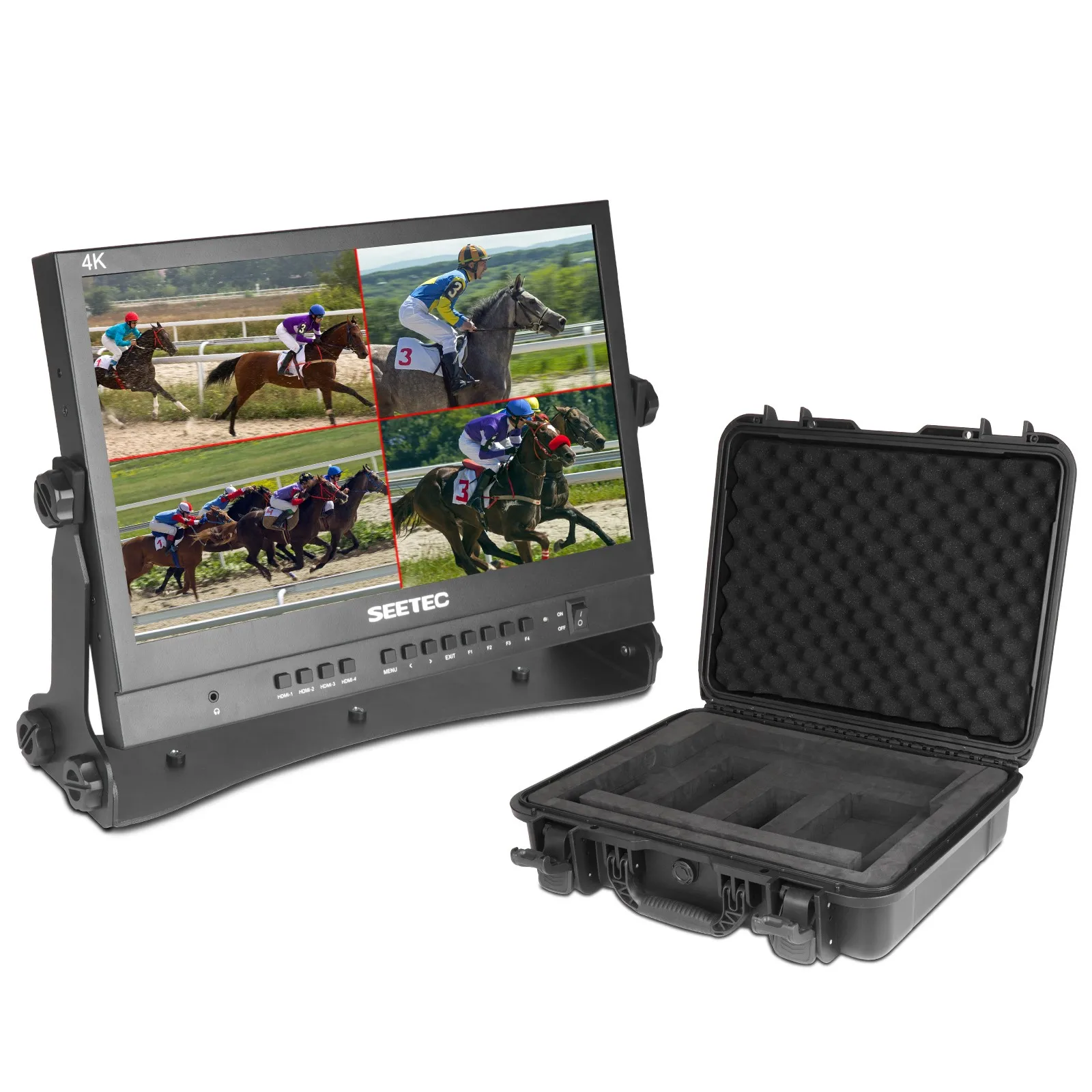 Seetec Atem156 Live Streaming Broadcast Director Monitor Display Quad Split Da 15.6 Pollici Per Atem Mini/Pro Studio Television