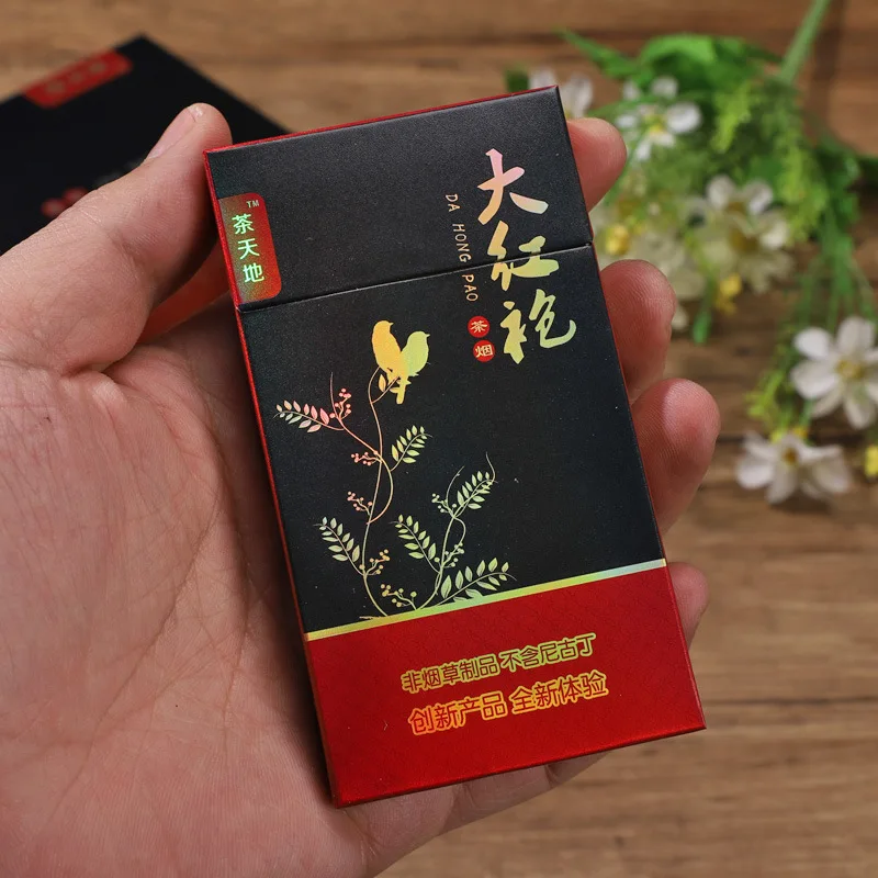 Травяной чай дым черный тонкая сигарета бросить курить 100% без табака никотина не