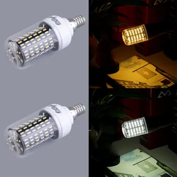 

4pcs 15W Light Bulb 138LED E14 Bulb 220V-240V with Cover Smart No Flicker Living Room Bedroom Toilet Replaceable Light Bulb