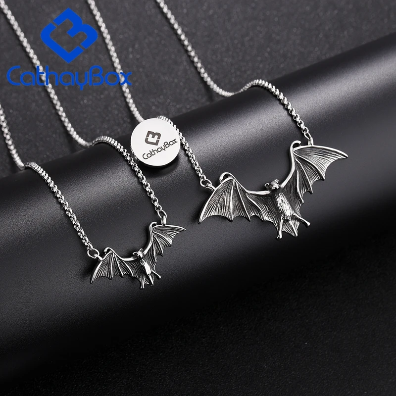 Men Women Black Enamel Stainless Steel Vampire Alchemy Flying Bat Pendant Necklace Pendant Necklace Stainless Steelnecklace Necklace Aliexpress