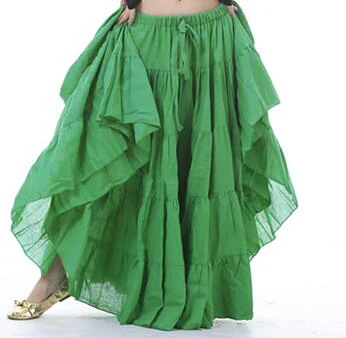 Green Skirt 4 шт., племенная одежда для танца живота для женщин, комплект одежды, античные бронзовые бусины, бюстгальтер, юбка с поясом, цыганские танцевальные костюмы для женщин, Новинка - Цвет: Green Skirt