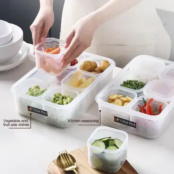 

Kitchen Transparent Storage Box Ingredients Box Home Organizer Food Container Refrigerator Food Storage Preservation Containers