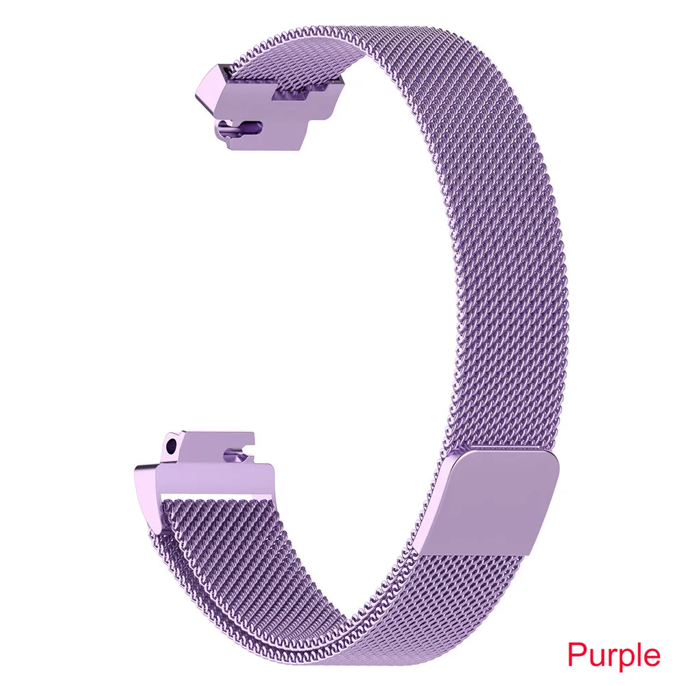 Essidi Миланский ремешок для Fitbit inspire HR умный Браслет магнитный ремешок из нержавеющей стали застежка для Fitbit inspire - Цвет: Фиолетовый