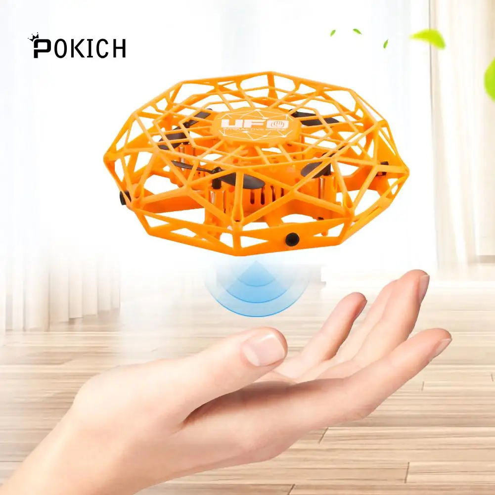 Мини индукционный вертолет UFO RC Дрон вращающийся на 360 ° умный Мини UFO Дрон для детей игрушки лучший для детей день рождения Рождество Gfit