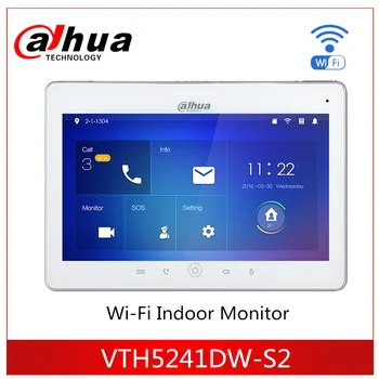 

Dahua Video Intercoms VTH5241DW-S2 WiFi Indoor Monitor 10" TFT Touch Screen for IPC surveillance Micro SD card optional max 32GB