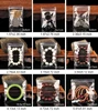 50pcs PVC Self Sealing Plastic Jewelry Zip Lock Bags Thick Clear Ziplock Earrings Packaging Storage Bags 3