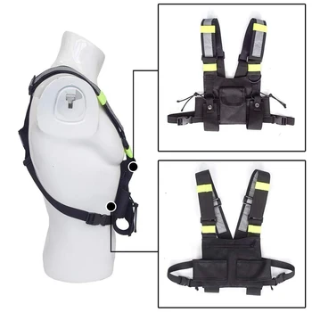 

Hunting Reflective Strap Adjustable Buckle Molle System With Pockets Chest Men Women Wear Resistant Nylon Safety Tactical Vest