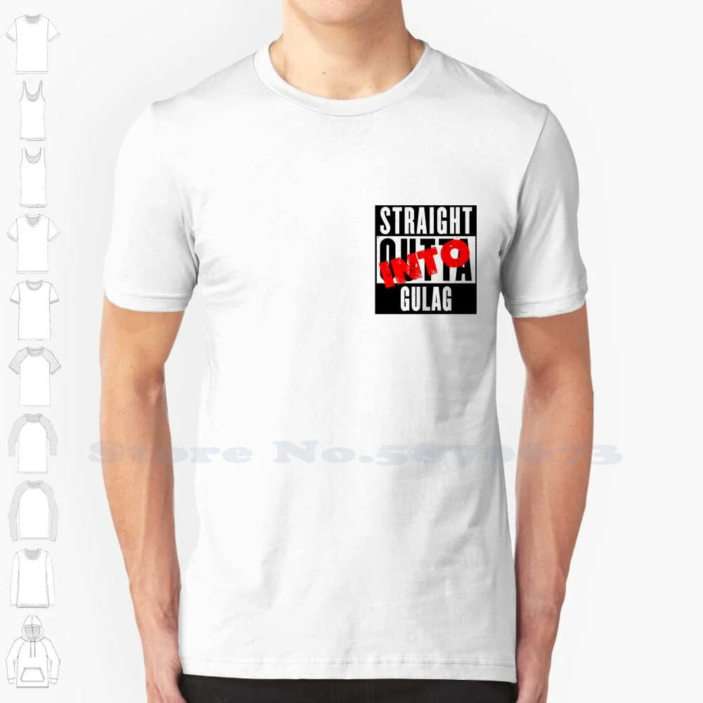 Dritto Nel Gulag Cool Design Trendy T-Shirt Tee Gulag Gaming Winner Warzone Funny Cool Ironic