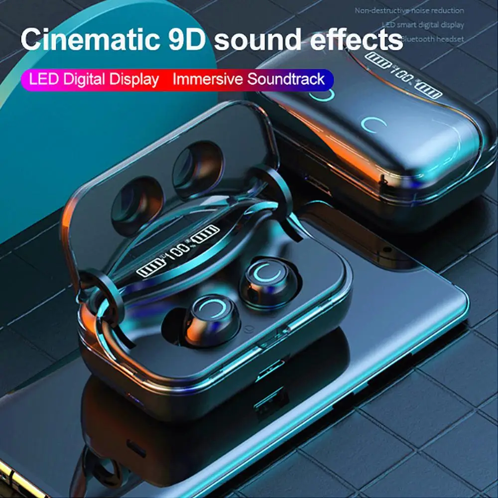 G08 Bluetooth 5 1 наушники с сенсорным управлением беспроводные HiFi IPX7 водонепроницаемые