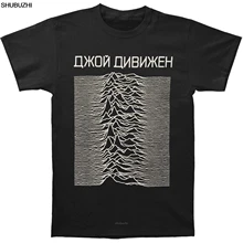 Забавная Мужская футболка, новинка, футболка Joy Division Unknown Pleasures Cyrillic, Хлопковая мужская футболка, s, большой размер, 4XL, 5XL, sbz8140