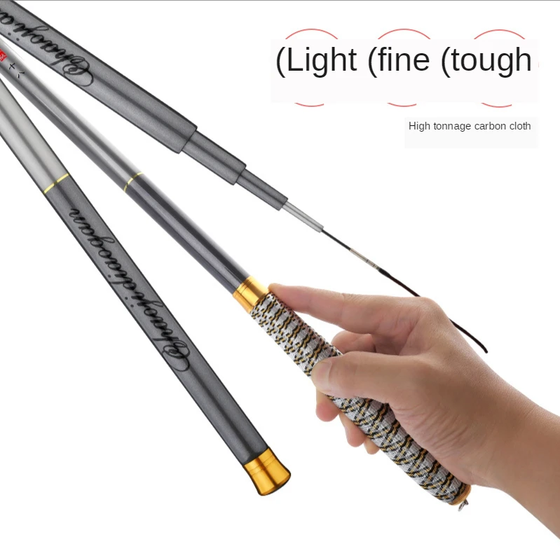 

Fishing rod hand pole ultra-light super hard carbon Taiwan fishing rod long rod 2.7-7.2m crucian carp rod fishing gear long shot