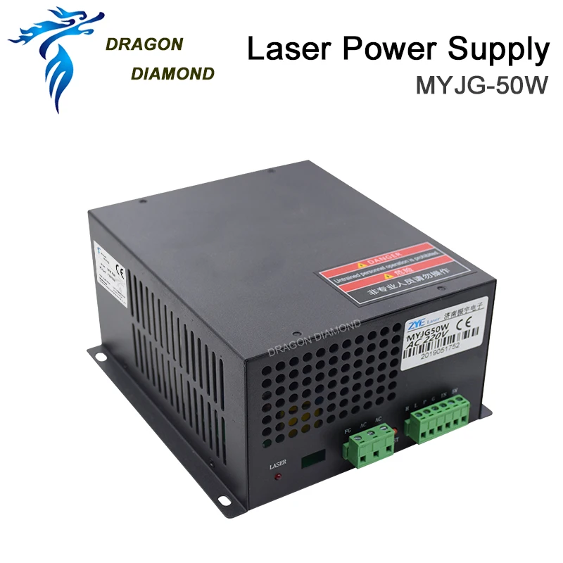 Блок питания для лазерной гравировки DRAGON DIAMOND 50 Вт 110 В/220 В|Запчасти