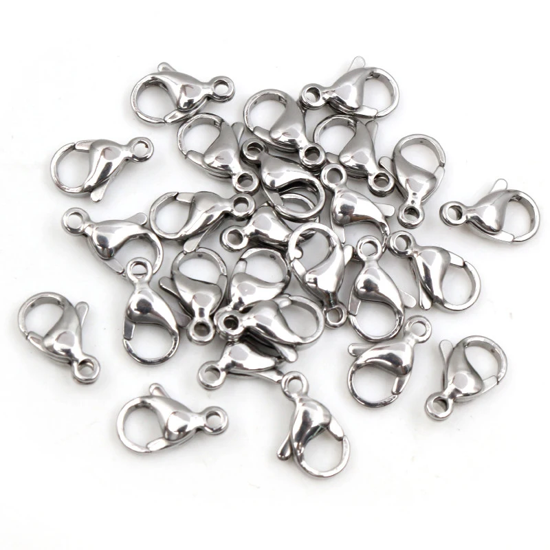 New 30pcs Stainless Steel Gold Plated Lobster Clasp Hooks For Necklace  Bracelet Chain Diy Jewelry Making Findings Supplies - Jewelry Findings &  Components - AliExpress