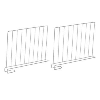 

2 Pcs Shelf Divider for Wood Closet Sturdy Separator for Storage in Wardrobe Kitchen Bathroom and Office Shelves