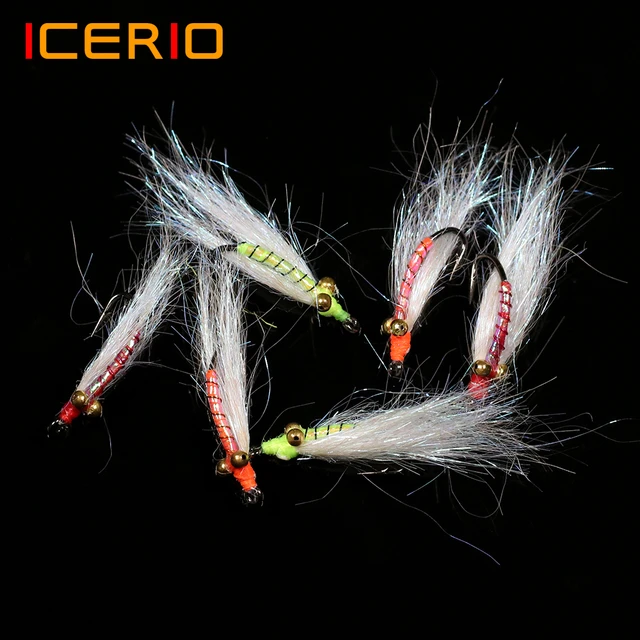 ICERIO 3PCS Epoxy Body Minnows Streamer Flies Trout and Rainbow