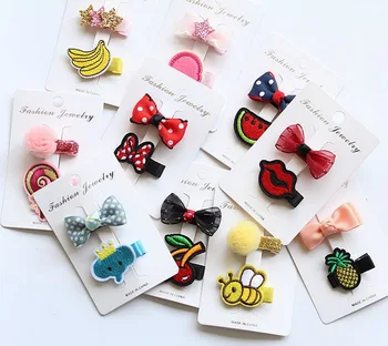 

DHL 1000set 2pc/set Cute Baby Girl Hair Pin Floral Hair Clips Barrettes Accessories Kids Hairclip Headdress Headwear