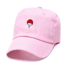 Черная кепка с козырьком, в стиле «хип-хоп» для Для женщин Для мужчин героя аниме «Наруто» Учиха шляпа клан логотип Для мужчин короткая футболка с героями из японского аниме «Снэпбэк кепки Бейсбол Кепки брелок