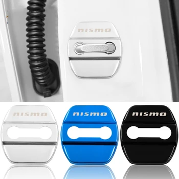 

NEW 3D Stainless Steel Door Lock Buckle Protection Protective Cover trim 4pcs for Nissan Qashqai j11 2007-2017 car Accessories