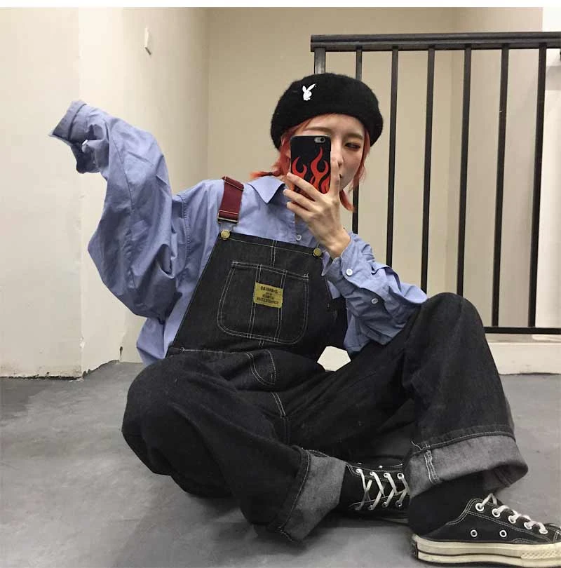 Новые женские повседневные джинсы на подтяжках Instagram предназначены для ношения круглый год