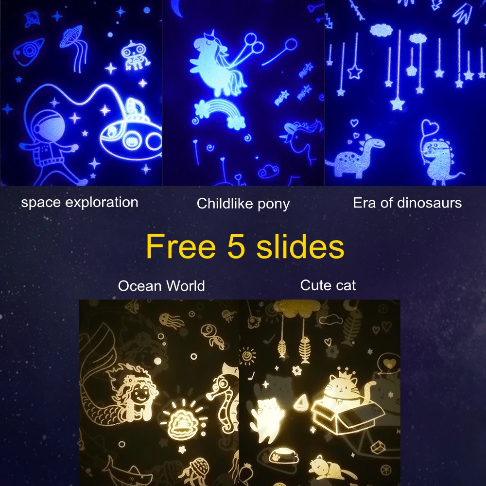 Светодиодный проектор в виде грибов ночник с зарядкой от USB милая лампа морского