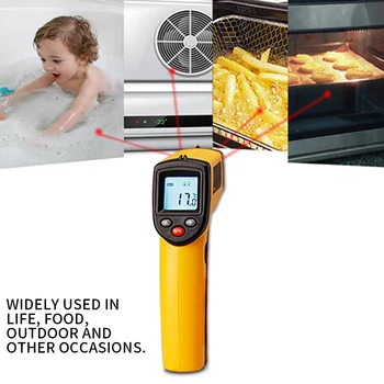 

New LCD I Infrared Thermometer GM320 Non-Contact Digital Pyrometer Temperature Point -50~380 Degree Termometr