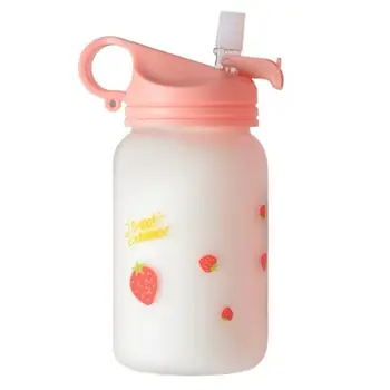 

Small Fresh Lovers Flower Receptacle Grind Accompanying Cup Monolayer Straw Cup High Temperature Resistance