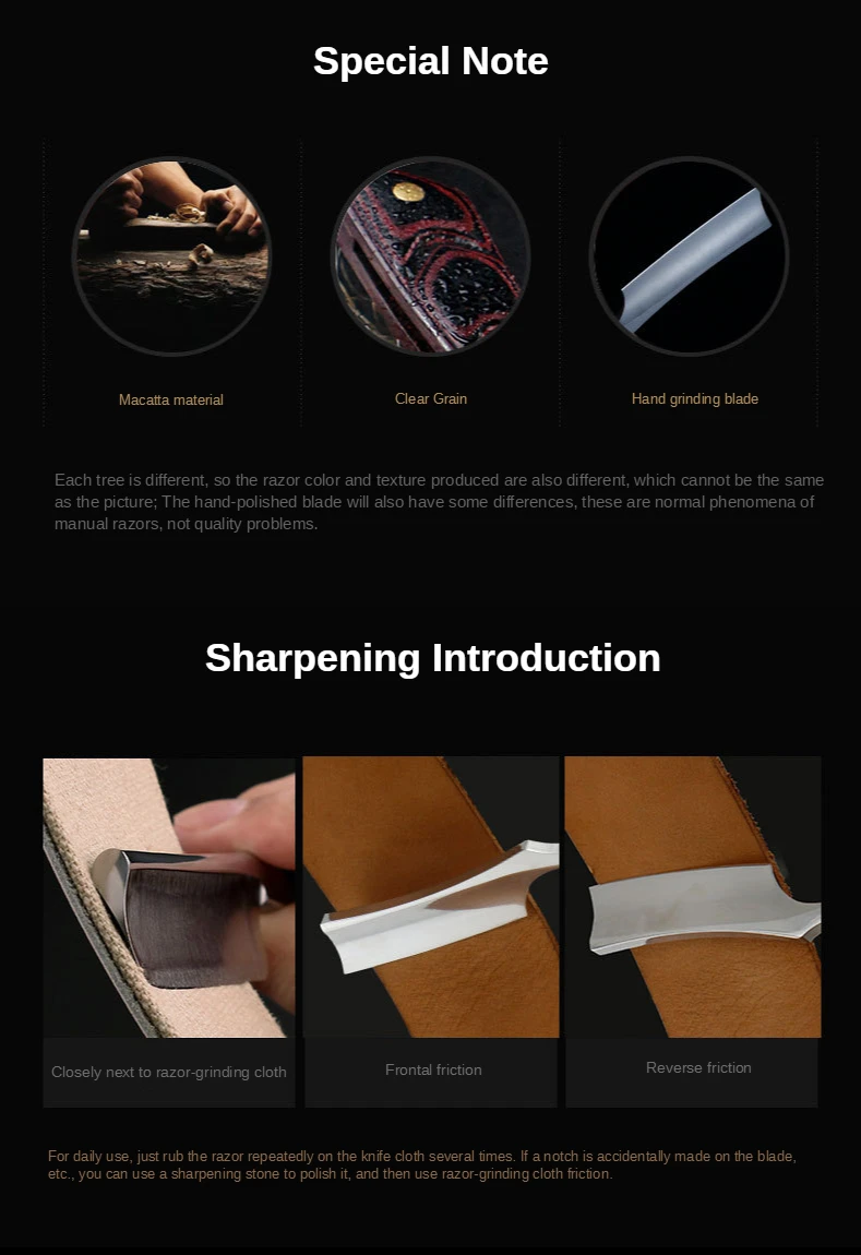 Retro Manual Shaving Razor Straight Thin Edge Sharp Folding Knife Barber Shaver Gift For Man G1231