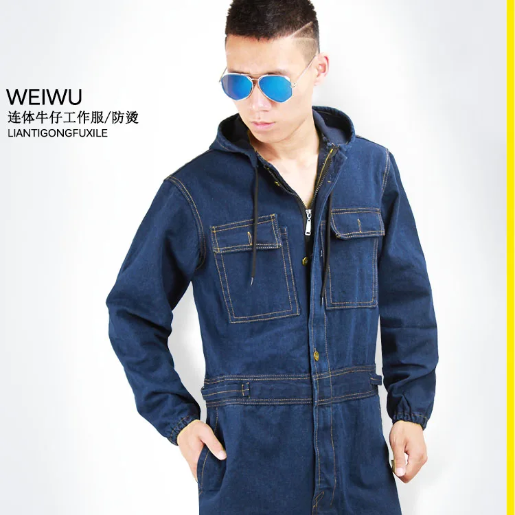 

Men's cotton welder repair work clothes factory painting dustproof labor protection suit