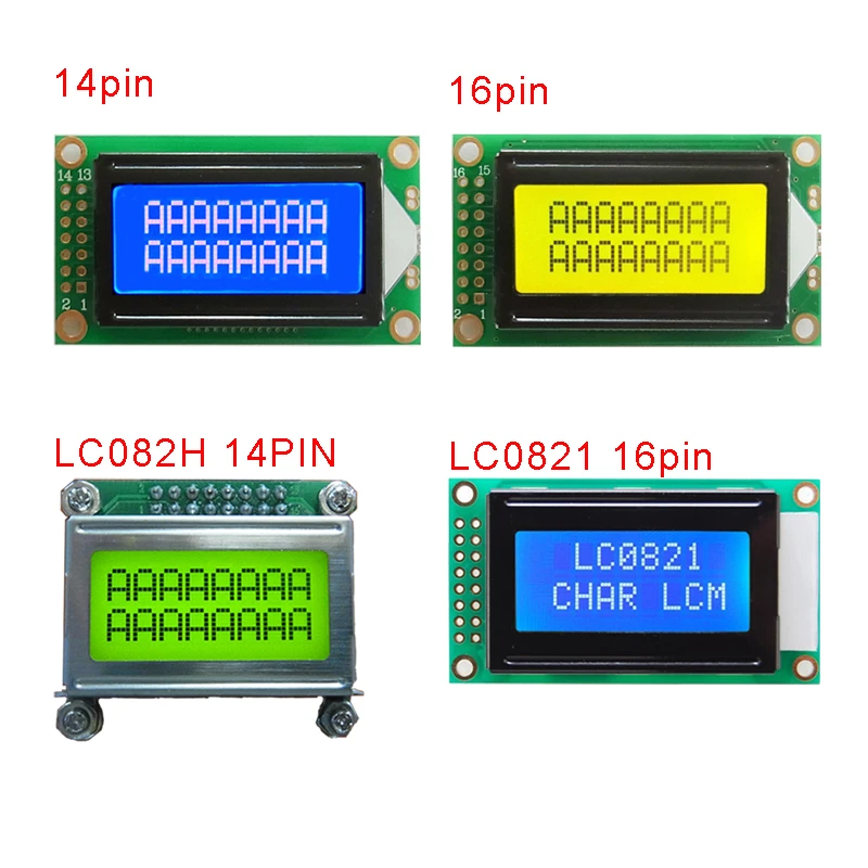 Tanio 8x2 0802A moduł wyświetlacza LCD