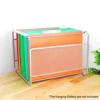 

Hanging File Folder Box Mesh Metal File Organizer Box Hanging File Foldable Holder Storage Box For Office Home
