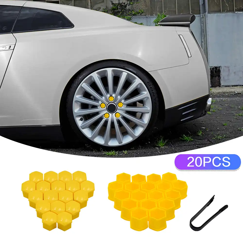 個19ミリメートル車のホイールのナットボルトヘッドキャップ保護ボルトキャップタイヤねじナット保護カバー防錆カバー外装装飾 Hub Caps Aliexpress