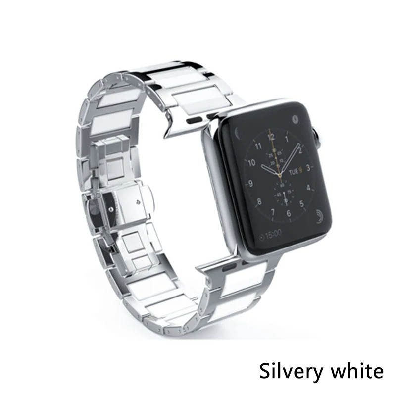 Ntyle керамический Пескоструйный матовый спортивный ремешок для часов Apple Watch 42 мм 38 мм 40 мм Apple Watch Series3 4 44 мм матовый ремешок