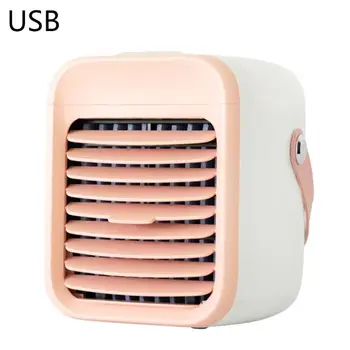

Mini Portable Personal USB Rechargeable Air Conditioner Multifunctional Cooler Humidifier Purifier Desktop Cooling Fan