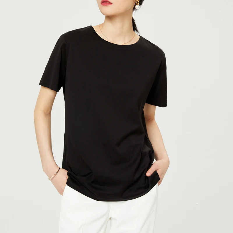 Летняя Хлопковая женская футболка, высокое качество, большие размеры 7XL, круглый вырез, короткий рукав, черный, серый, белый цвет, чехол для телефона, Camiseta Mujer