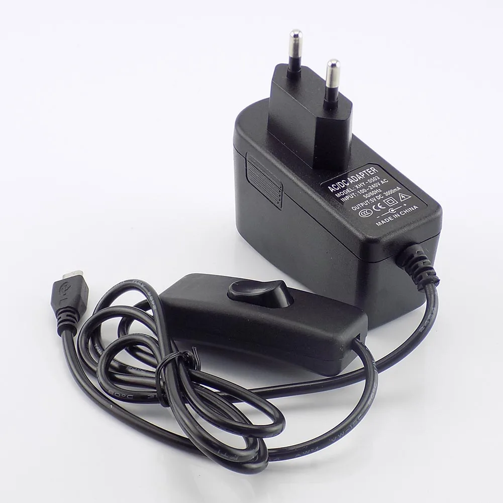 Micro USB AC к DC 5V 3A 3000mA адаптер питания зарядное устройство Трансформатор для Raspberry Pi Zero Tablet PC Switch EU/US Plug L19