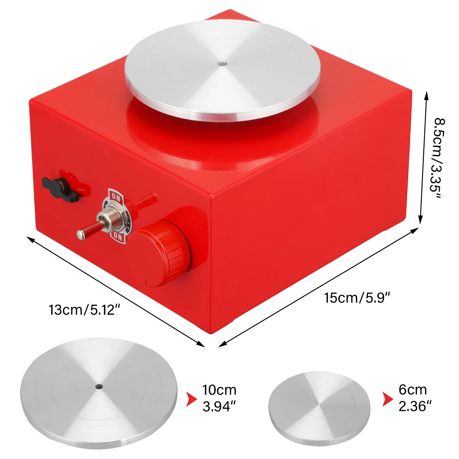 Potter's Wheel DIY Craft Ceramic Tools Mini Turntables Pottery Wheel Pottery Machine Electric Clay Tools with Tray