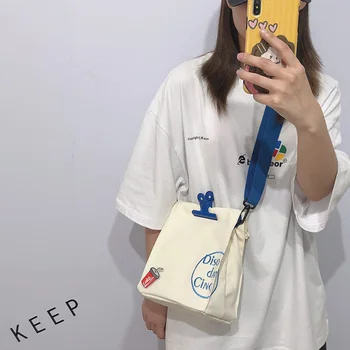 

Korea ins cute ancient sense Messenger bag Japanese Hong Kong style Harajuku girl chic soft sister shoulder bag canvas bag