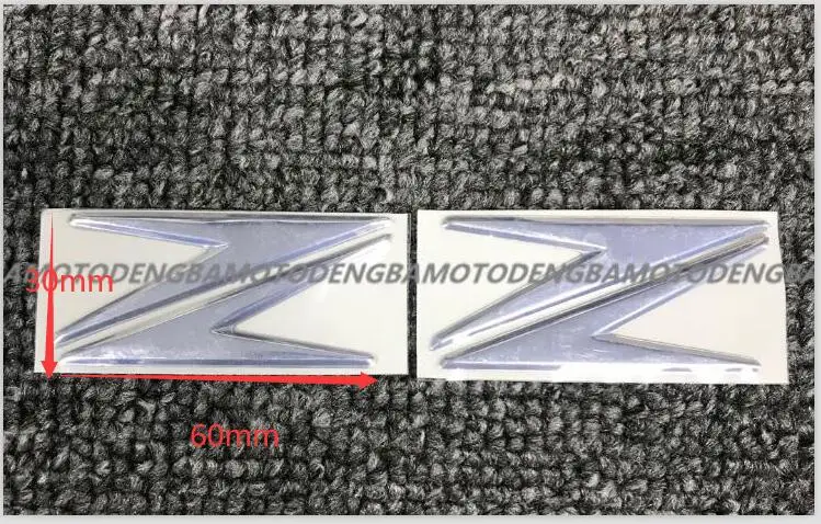 Un Paio 3D Chrome Z Emblem Adesivo Moto Adesivi Serbatoio Carburante Decalcomanie Accessorio Per Kawasaki Z250 Z300 Z400 Z650 Z750 Z900 Z100