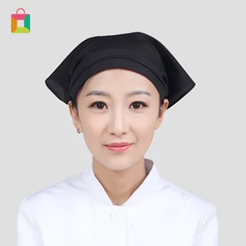 

Chef Hat Waiter Waitress Kitchen Restaurant Canteen Bakery Work Cooking Cap Triangle Towel Cafe Bar Food Service Work Scarf Cozy
