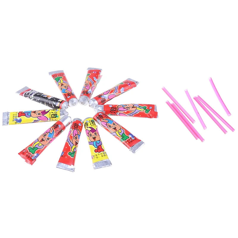 10pcs Magic Bubble Glue Nostalgic Toy Blowing Colorful Bubble Ball Plastic Balloon Won't Burst Safe For Kids Boys Girls Gift