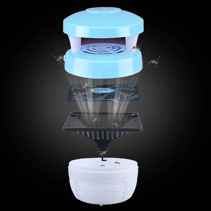 Электронная ловушка для комаров противомоскитная лампа Led Mosquito Killer лампа борьба с вредителями
