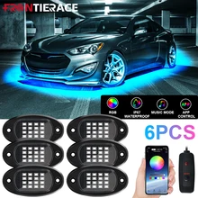 

1pc LED APP Control Chassis Music RGB Atmosphere Lamp Car Underglow Lights Car Accessories Waterproof Suitable for Car Exterior