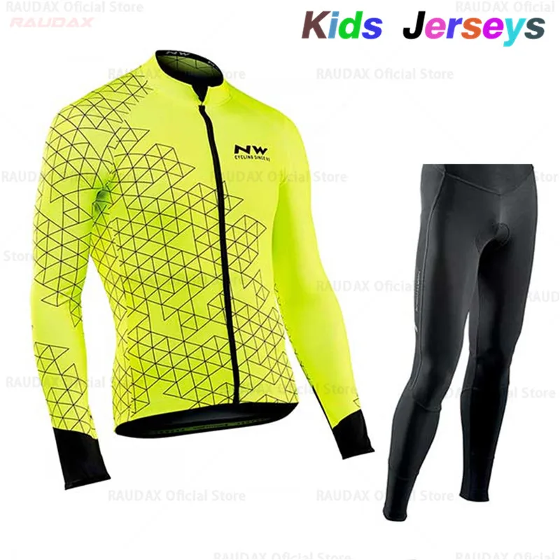 Abbigliamento Ciclismo Invernale NW детская одежда для велоспорта зимняя Флисовая теплая велосипедная форма для мальчиков Ciclismo велосипедная майка