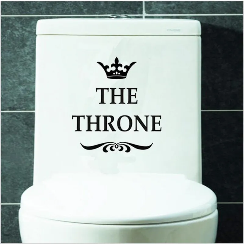 Забавные трон Туалет Кресло для сидения наклейки на стену ванная комната наклейки для украшения дома для спальни кухни гостиной стены