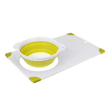

2 in 1 Vegetable Meat Chopping Board Kitchen Cutting Board Multifunction Chopping Blocks Drain Basket Kitchen Accessories Tools