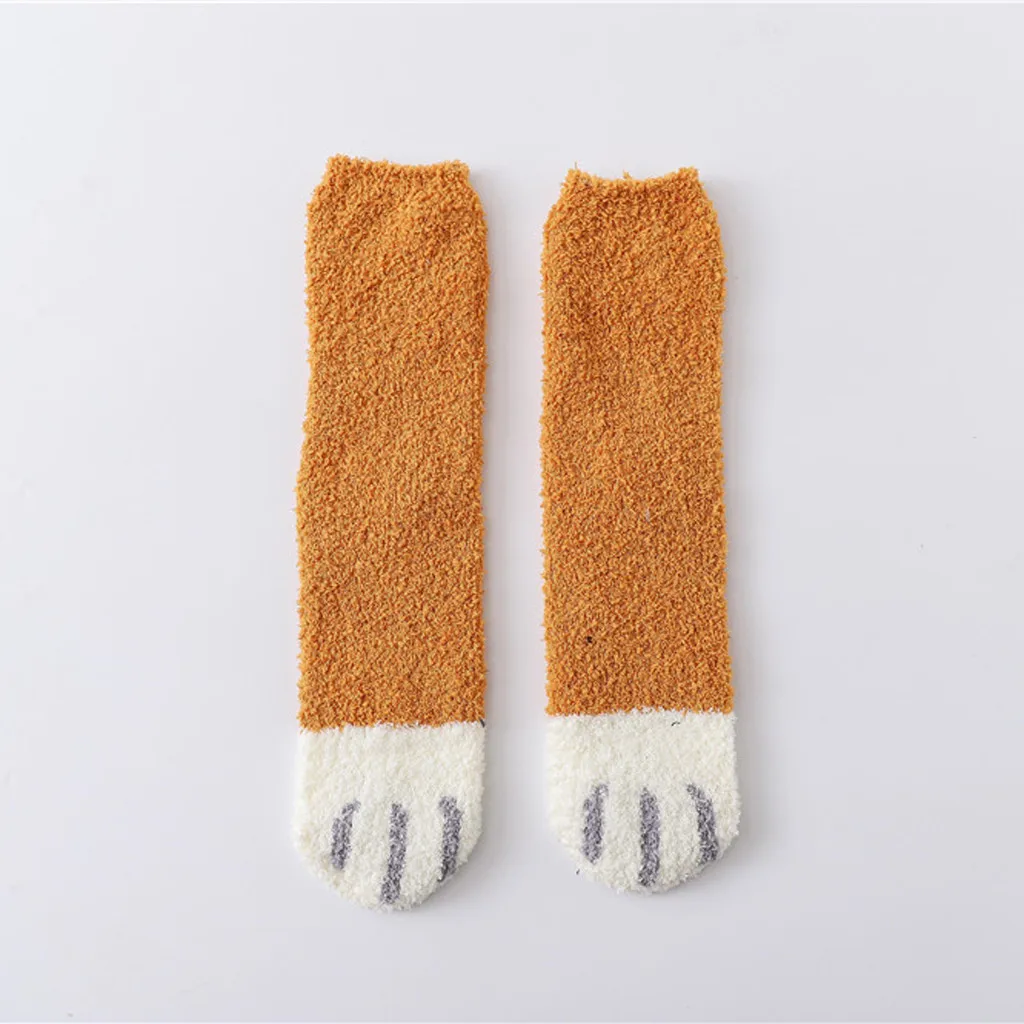Женские носки; модные забавные носки в полоску; милые зимние носки в Корейском стиле; утепленные хлопковые носки средней длины; Calcetines Mujer Skarpetki
