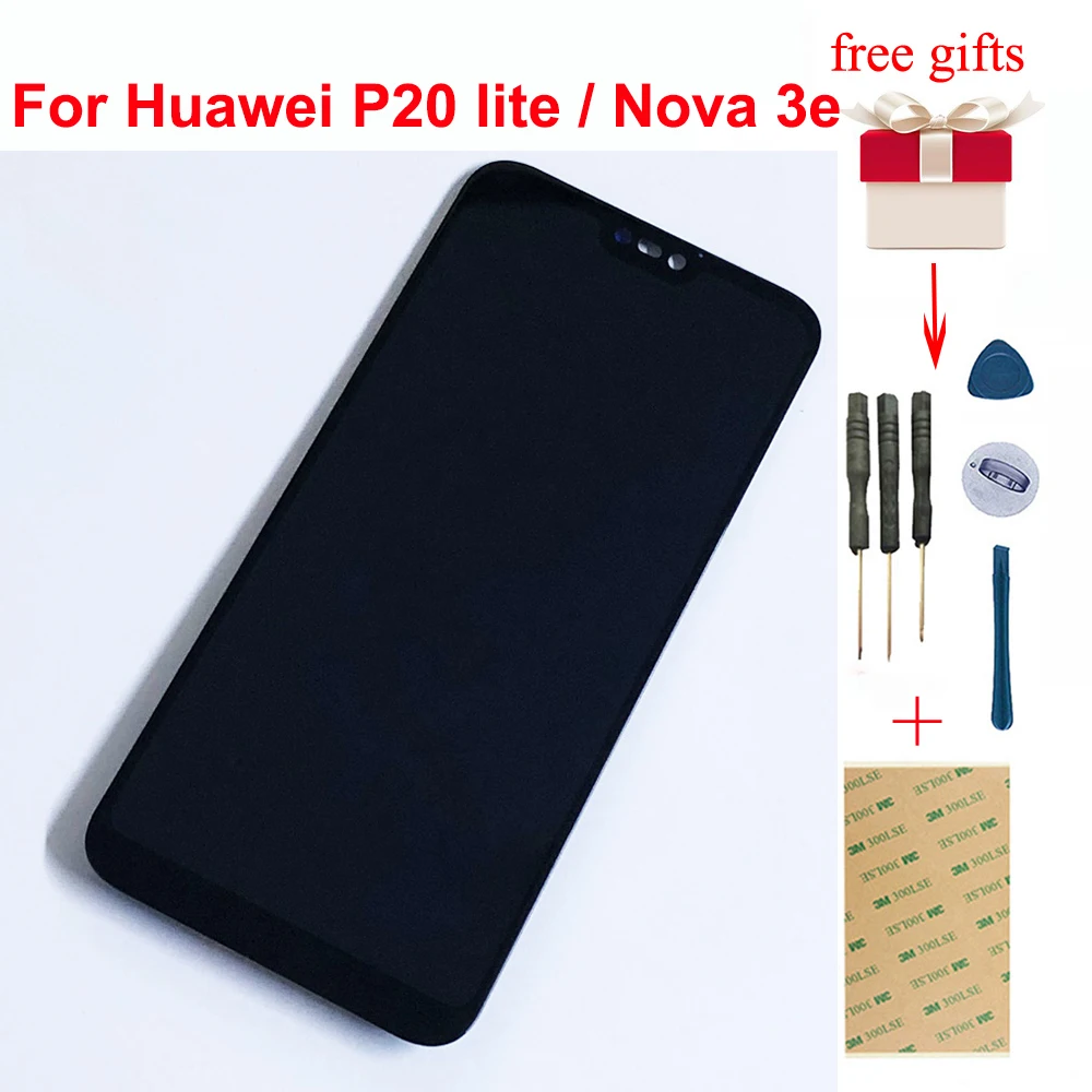 Экран 5 84 &quotдля Huawei P20 lite / Nova 3e полный сенсорный экран дигитайзер сенсорное стекло