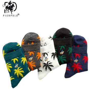 

10Pairs/lot PIER POLO Socks Casual Men High Quality Brand Cotton Socks Embroidery Fashion Men Crew Socks For Gifts Meias 2019New