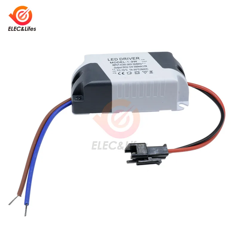 

AC 85V-265V to DC 3V-14V LED Electronic Transformer Power Supply Driver 3X1W LED supply driver Lighting Transformers
